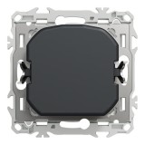 Schneider Odace - variateur de lumière universel 2 ou 3 fils - rotatif - noir onyx - Réf : S940519