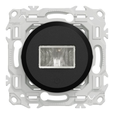 Schneider Odace - Odace - détecteur présence et mouvement - 3 fils avec neutre - noir onyx - Réf : S940526