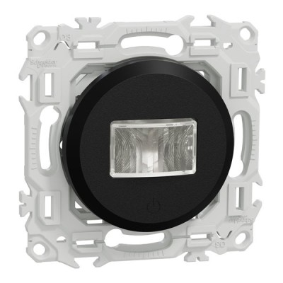 Schneider Odace - Odace - détecteur présence et mouvement - 3 fils avec neutre - noir onyx - Réf : S940526