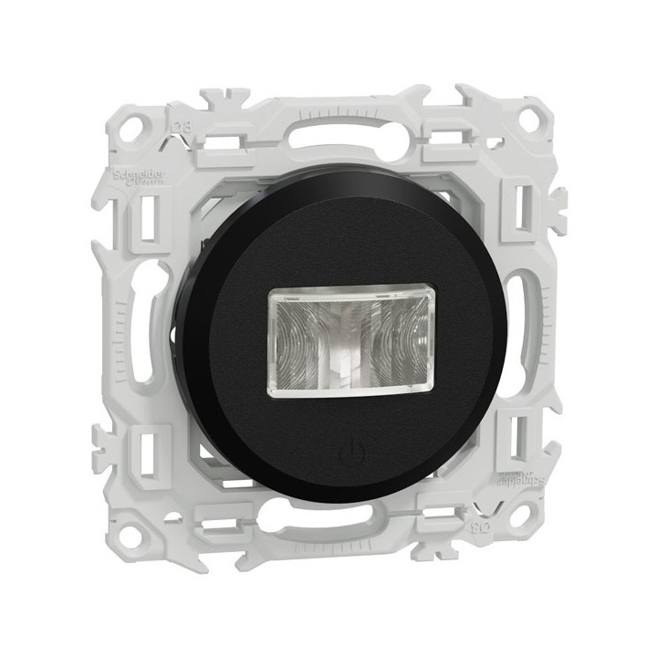 Schneider Odace - Odace - détecteur présence et mouvement - 3 fils avec neutre - noir onyx - Réf : S940526
