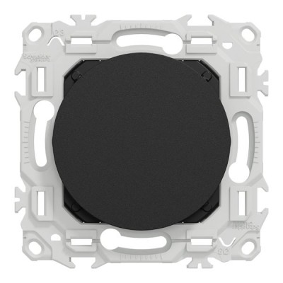 Schneider Odace - obturateur noir - Réf : S940666