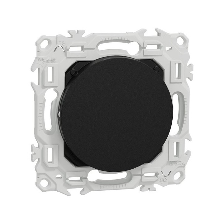 Schneider Odace - obturateur noir - Réf : S940666