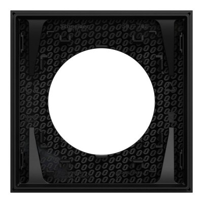 Schneider Odace - plaque de finition 1 poste - couleur Noir onyx - Réf : S940702
