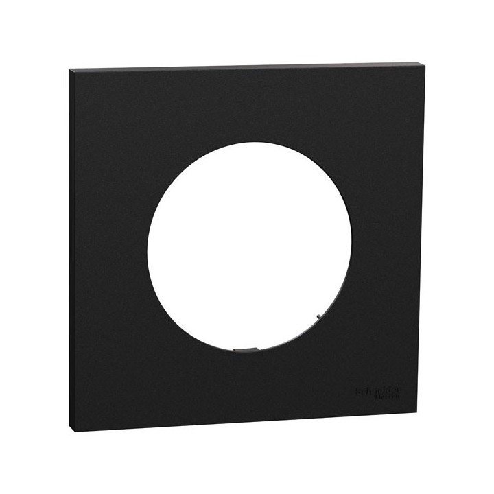 Schneider Odace - plaque de finition 1 poste - couleur Noir onyx - Réf : S940702