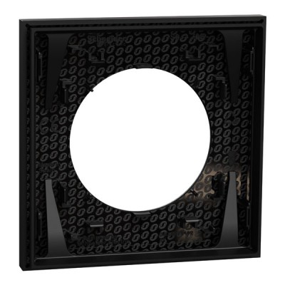 Schneider Odace - plaque de finition 1 poste - couleur Noir onyx - Réf : S940702
