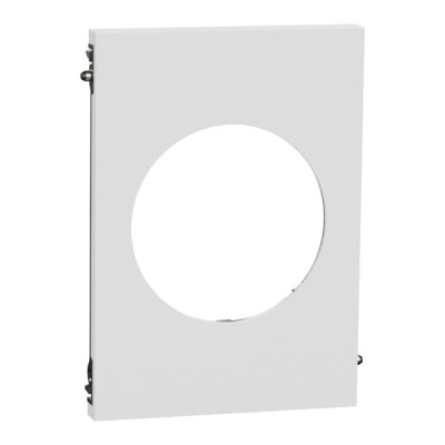 Schneider Odace Architecte - plaque de finition centrale - effet Céramique Blanc - Réf : S951801
