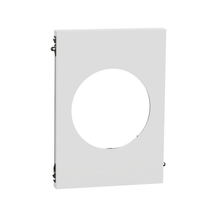 Schneider Odace Architecte - plaque de finition centrale - effet Céramique Blanc - Réf : S951801