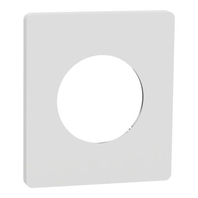 Schneider Odace Architecte - plaque de finition 1 poste - effet Céramique Blanc - Réf : S951802