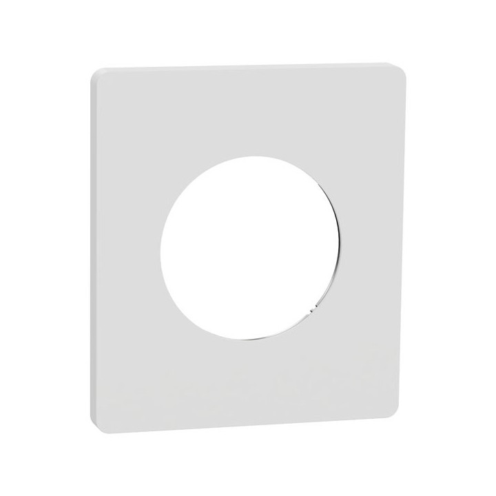 Schneider Odace Architecte - plaque de finition 1 poste - effet Céramique Blanc - Réf : S951802