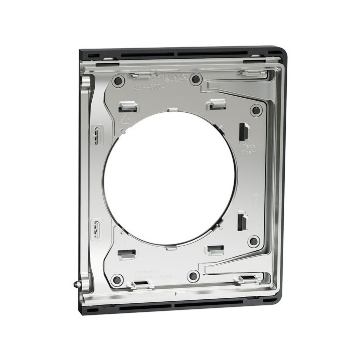 Schneider Odace Architecte - plaque de finition latérale - effet Perle Noire - Réf : S952800