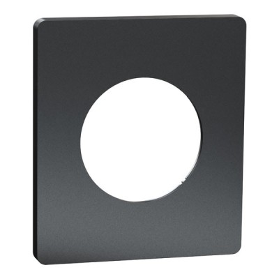 Schneider Odace Architecte - plaque de finition 1 poste - effet Perle Noire - Réf : S952802