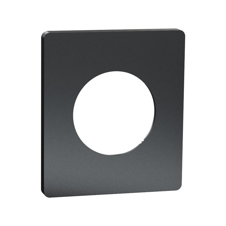 Schneider Odace Architecte - plaque de finition 1 poste - effet Perle Noire - Réf : S952802