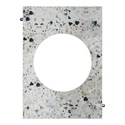 Schneider Odace Architecte - plaque de finition centrale - effet Terrazzo - Réf : S954801