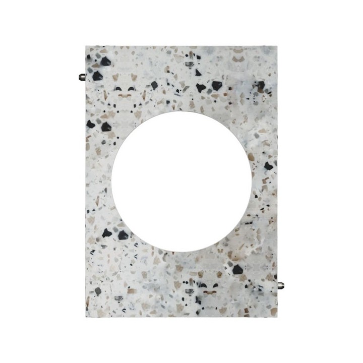 Schneider Odace Architecte - plaque de finition centrale - effet Terrazzo - Réf : S954801
