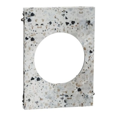 Schneider Odace Architecte - plaque de finition centrale - effet Terrazzo - Réf : S954801