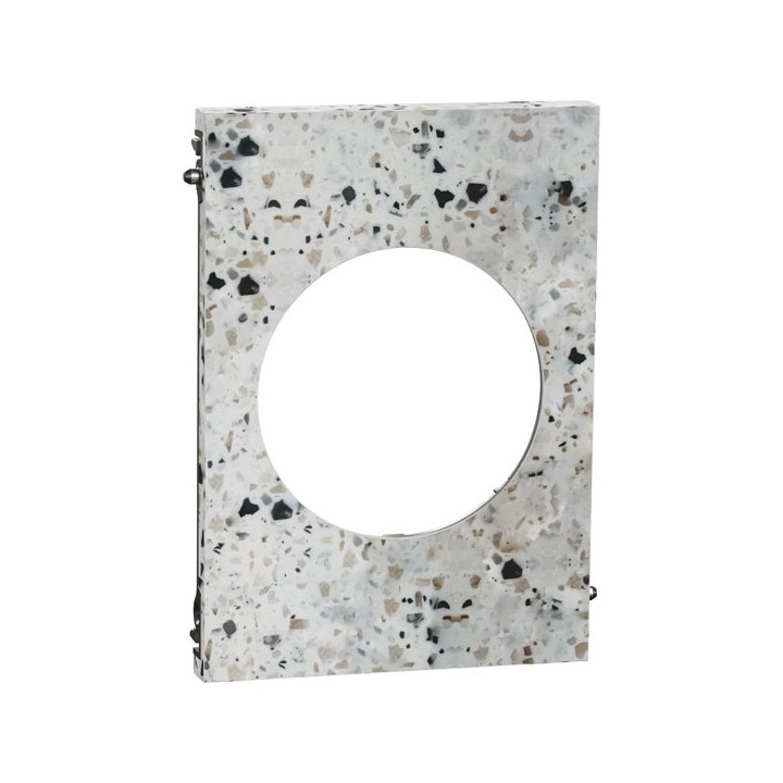 Schneider Odace Architecte - plaque de finition centrale - effet Terrazzo - Réf : S954801