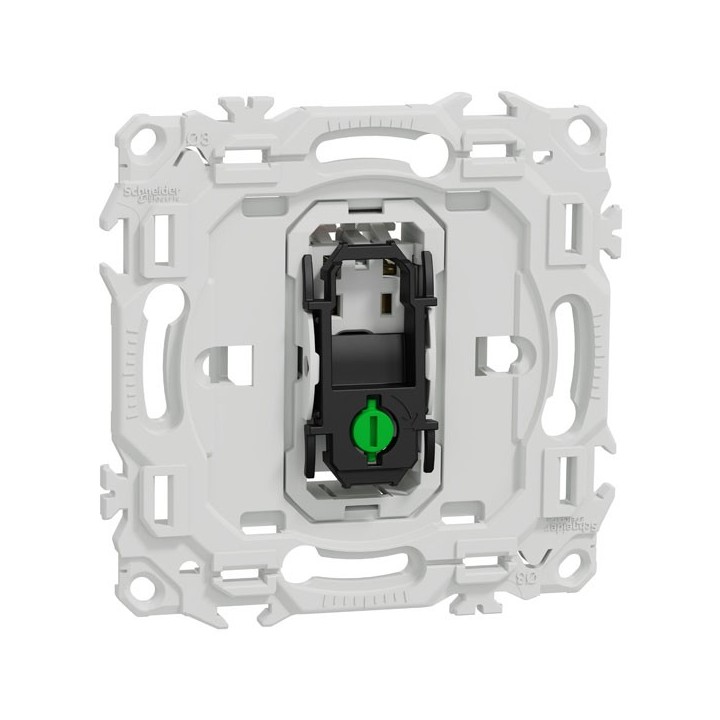 Schneider Odace - va-et-vient ou poussoir - 10AX - sans enjoliveur - Réf : S980204