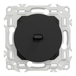 Schneider Odace - va-et-vient ou poussoir à levier - 10AX - noir onyx - Réf : S940203