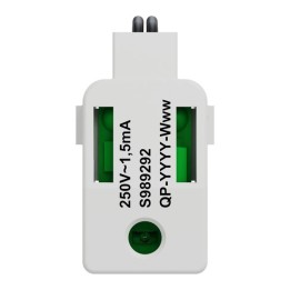 Schneider Odace - LED verte 1,5mA 250V à câbler - lumineux/témoin - forte luminosité - Réf : S989292