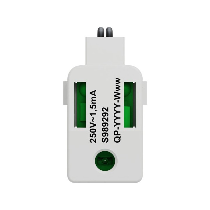 Schneider Odace - LED verte 1,5mA 250V à câbler - lumineux/témoin - forte luminosité - Réf : S989292