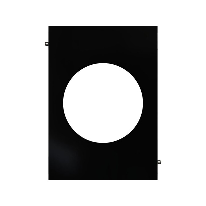 Schneider Odace Architecte - plaque de finition centrale - Noir émaillé - Réf : S935801