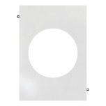 Schneider Odace Architecte - plaque de finition centrale - Blanc émaillé - Réf : S934801