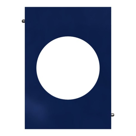 Schneider Odace Architecte - plaque de finition centrale - Bleu émaillé - Réf : S933801