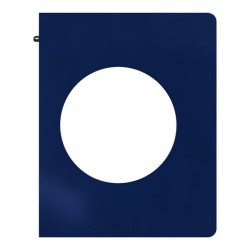 Schneider Odace Architecte - plaque de finition latérale - Bleu émaillé - Réf : S933800