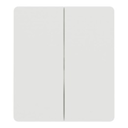 Schneider Odace Architecte Intégral - enjo et plaque - pour VV ou BP double - Blanc craie - Réf : S929224