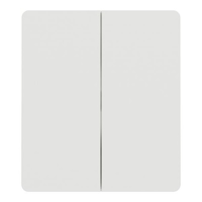 Schneider Odace Architecte Intégral - enjo et plaque - pour VV ou BP double - Blanc craie - Réf : S929224
