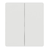 Schneider Odace Architecte Intégral - enjo et plaque - pour VV ou BP double - Blanc craie - Réf : S929224