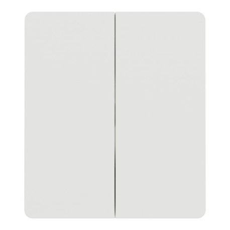 Schneider Odace Architecte Intégral - enjo et plaque - pour VV ou BP double - Blanc craie - Réf : S929224