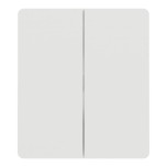 Schneider Odace Architecte Intégral - enjo et plaque - pour VV ou BP double - Blanc craie - Réf : S929224