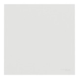 Schneider Odace Intégral - enjoliveur et plaque - pour VV ou poussoir simple - Blanc craie - Réf : S929221