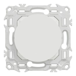 Schneider Odace - obturateur griffes montées - pré-perçage pour sortie câble - blanc craie - Réf : S925666