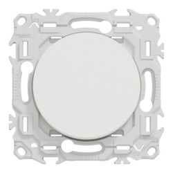 Schneider Odace - va-et-vient ou poussoir avec griffes - 10AX - blanc craie - Réf : S925204