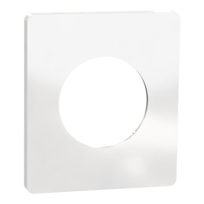 Schneider Odace Architecte - plaque de finition 1 poste - Blanc émaillé - Réf : S934802
