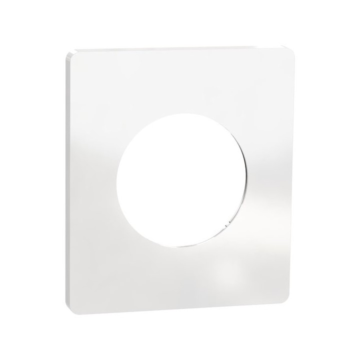 Schneider Odace Architecte - plaque de finition 1 poste - Blanc émaillé - Réf : S934802