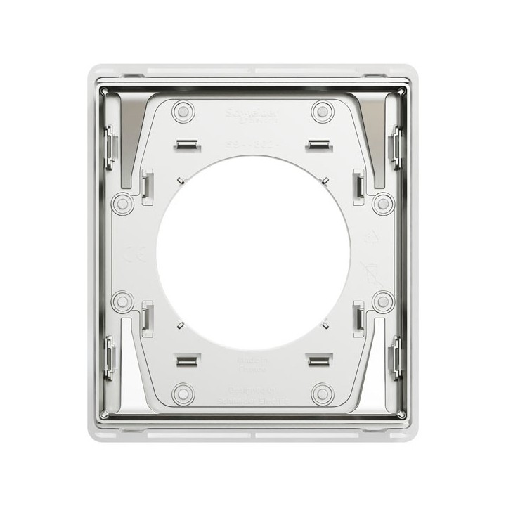 Schneider Odace Architecte - plaque de finition 1 poste - Blanc émaillé - Réf : S934802