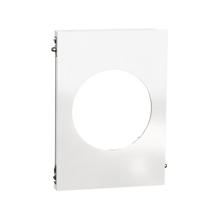 Schneider Odace Architecte - plaque de finition centrale - Blanc émaillé - Réf : S934801