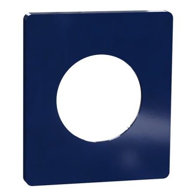 Schneider Odace Architecte - plaque de finition 1 poste - Bleu émaillé - Réf : S933802