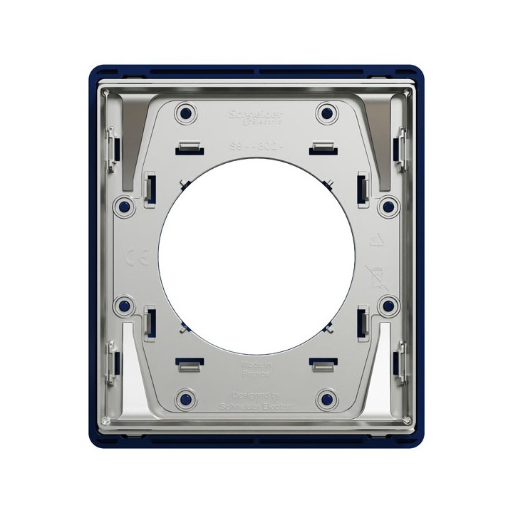 Schneider Odace Architecte - plaque de finition 1 poste - Bleu émaillé - Réf : S933802