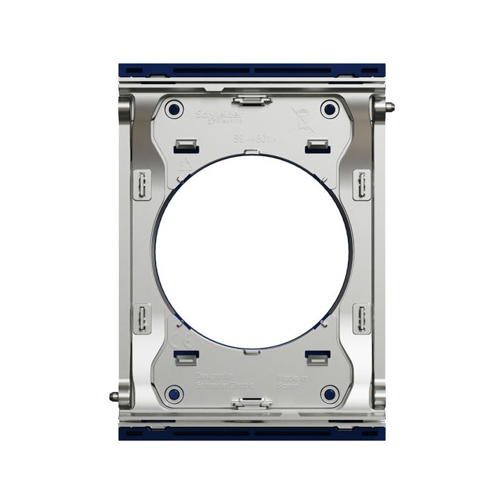 Schneider Odace Architecte - plaque de finition centrale - Bleu émaillé - Réf : S933801