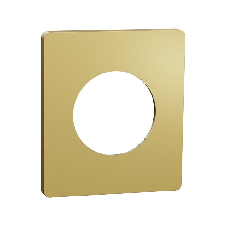 Schneider Odace Architecte - plaque de finition 1 poste - effet Laiton - Réf : S932802