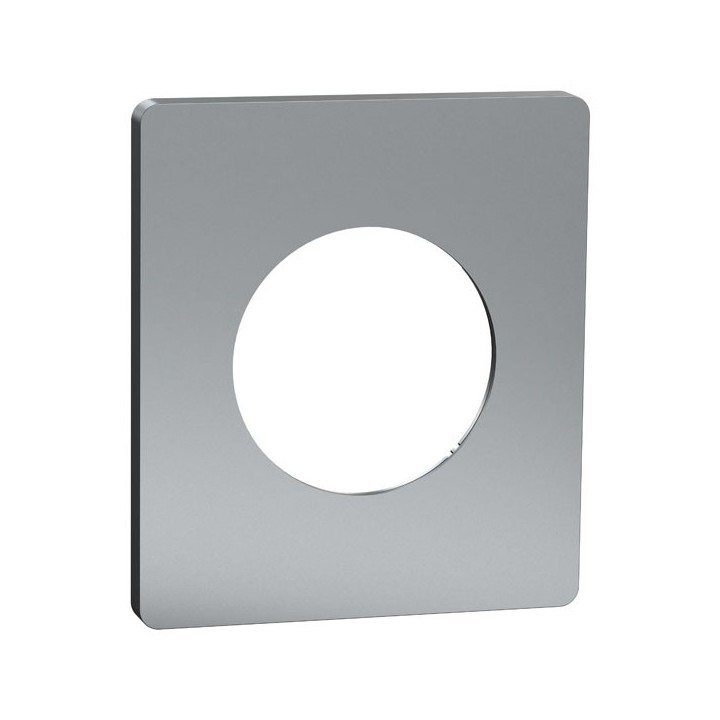 Schneider Odace Architecte - plaque de finition 1 poste - effet Titane - Réf : S930802