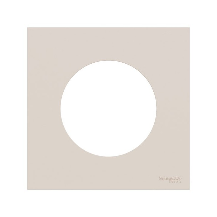 Schneider Odace - plaque de finition 1 poste - couleur Beige sable - Réf : S902702