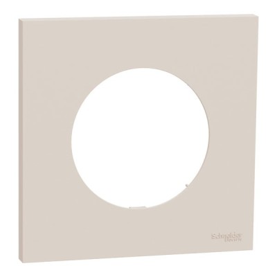 Schneider Odace - plaque de finition 1 poste - couleur Beige sable - Réf : S902702