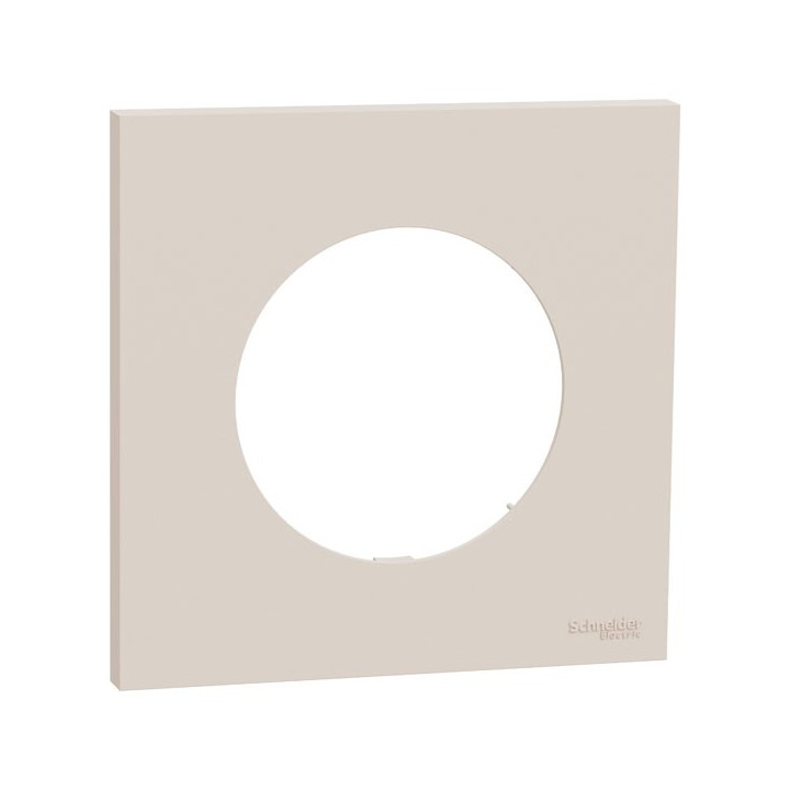 Schneider Odace - plaque de finition 1 poste - couleur Beige sable - Réf : S902702