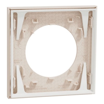 Schneider Odace - plaque de finition 1 poste - couleur Beige sable - Réf : S902702