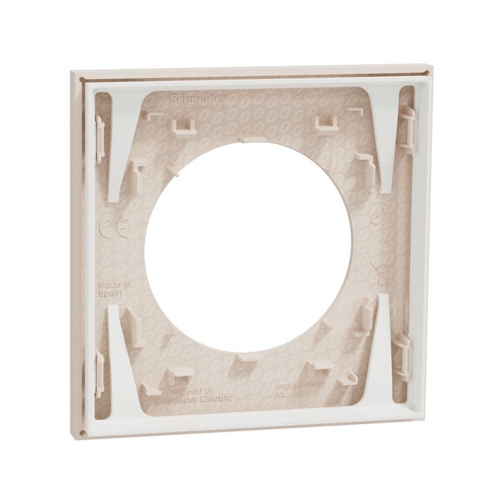 Schneider Odace - plaque de finition 1 poste - couleur Beige sable - Réf : S902702